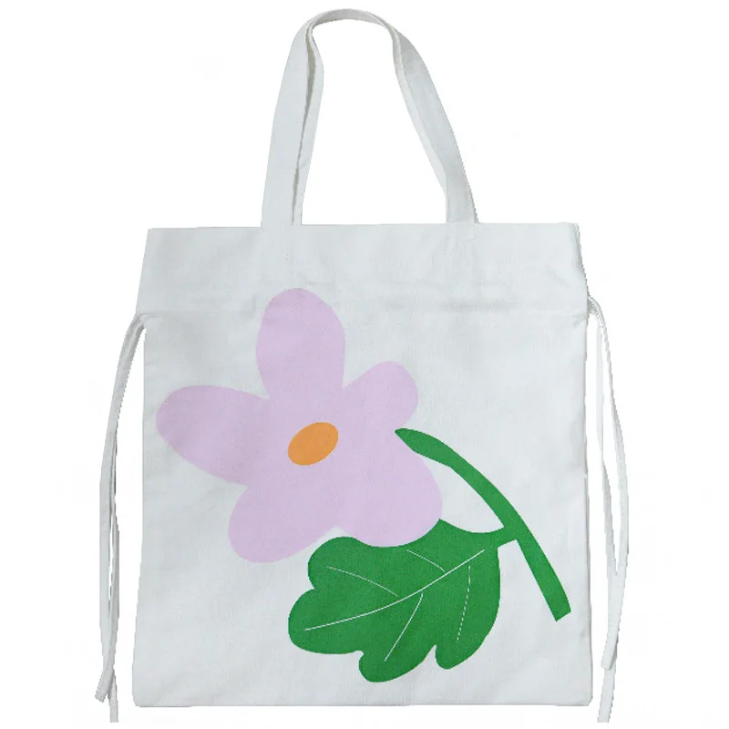 

Simple Teen Girls Pocket Tote Bags Female Shopping Bags Flower Print Women Reusable Foldable Shopping Bag Eco Lady Shopping Bag
