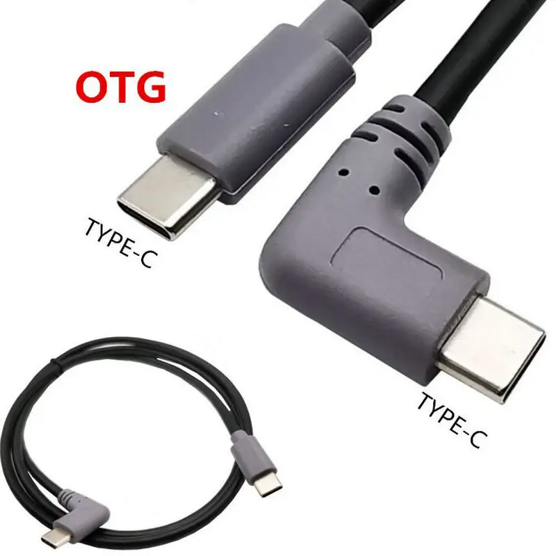 

USB 3.1 Type C Male To type-c Male Plug Converter OTG Adapter Lead Data Cable for Mobile Macbook 25cm / 1m 3ft