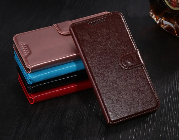 

Slim Luxury PU Business retro Leather Wallet Case Folio Cover With Stand Function For LG L Fino D295 for LG L Fino Dual D290N