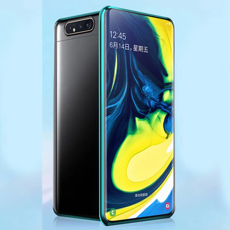 Магнитный адсорбционный чехол для Samsung Galaxy A80 a 80 металлическая рамка