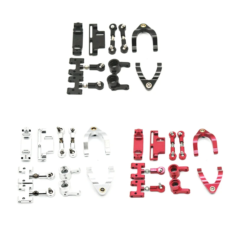 

D12 CNC Metal Upper Lower Swing Arm Steering Cup Ball Joint Accessories Set for WPL D12 RC Car Upgrades Parts