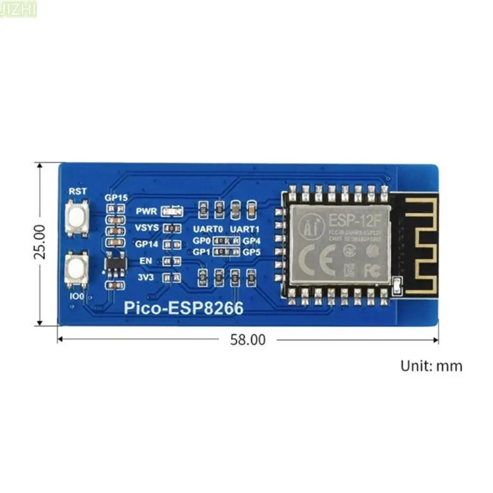 Коммуникационная плата интерфейса UART 2400 ~ 2483 5 МГц ESP8266 Плата расширения модуля Wi-Fi