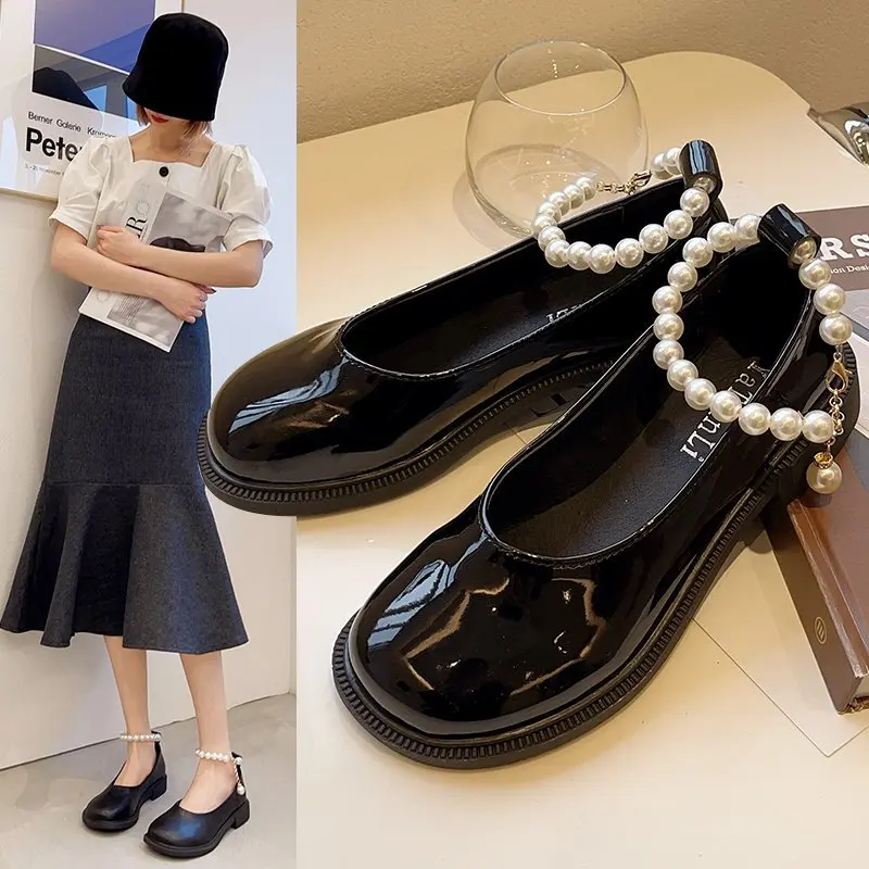 

2021 Square Toe Basketball Platform African Woman Shoe Branded Pumps Chunky Sandals Mary Jane 3cm Heels Latest Burgundy Fashion