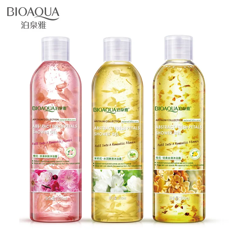 

250ml BIOAQUA Osmanthus Jasmine Romantic Petal Shower Gel Body Lotion Moisturizing Lasting Fragrance Soothing Skin Bath