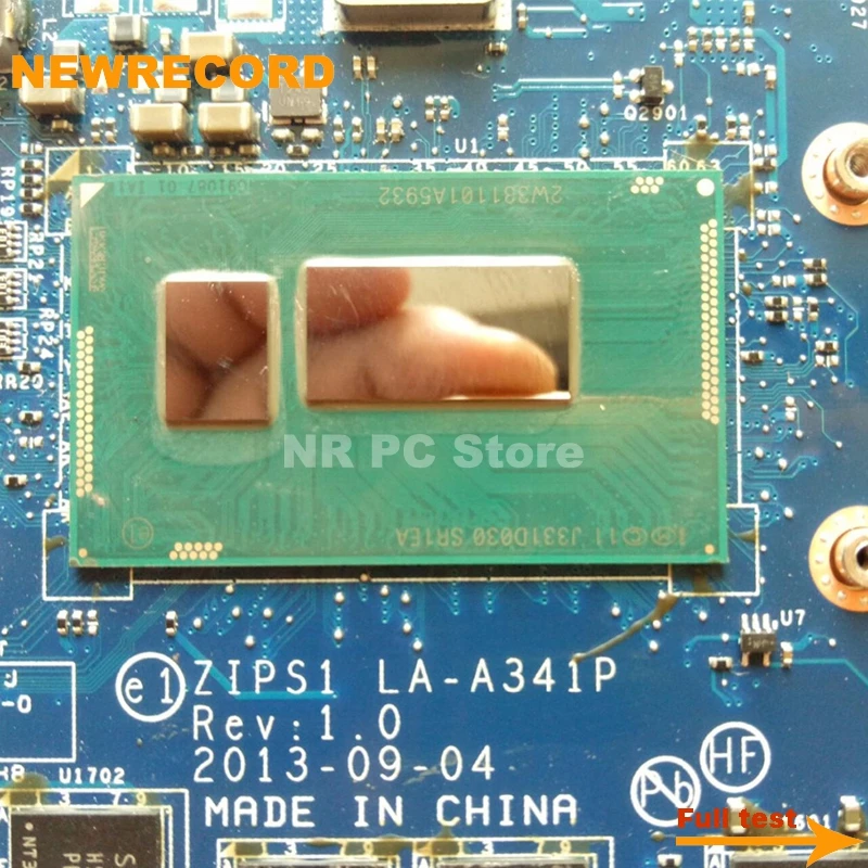 newrecord zips1 la a341p fru 04x5478 04x5479 04x5489 04x5490 for lenovo yoga s1 laptop motherboard sr1ea i7 4600u cpu 8gb ram free global shipping