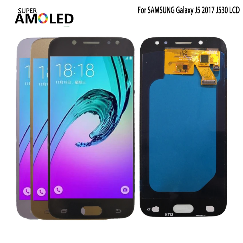 ЖК дисплей AMOLED для SAMSUNG Galaxy J5 2017 J530 сенсорный экран Samsung J530F с дигитайзером