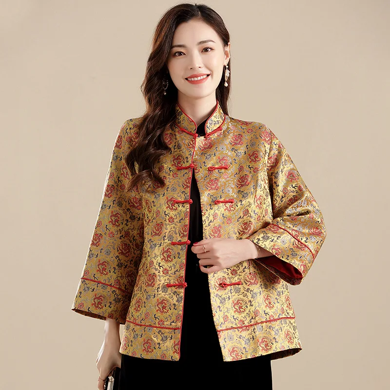 

Shanghai 2022 new year Chinese vintage women shirts jackets