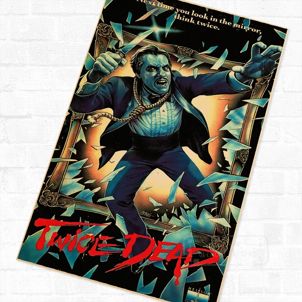 Поп-арт двойной мертвый ужас фильм винтажный фотоальбом декоративная