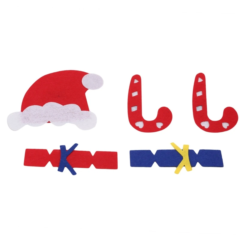 

Hot Children Non-woven Craft Toy Kids DIY Felt Christmas Tree With Ornament Children Arts Crafts DIY Toys Xmas Gift For Kids