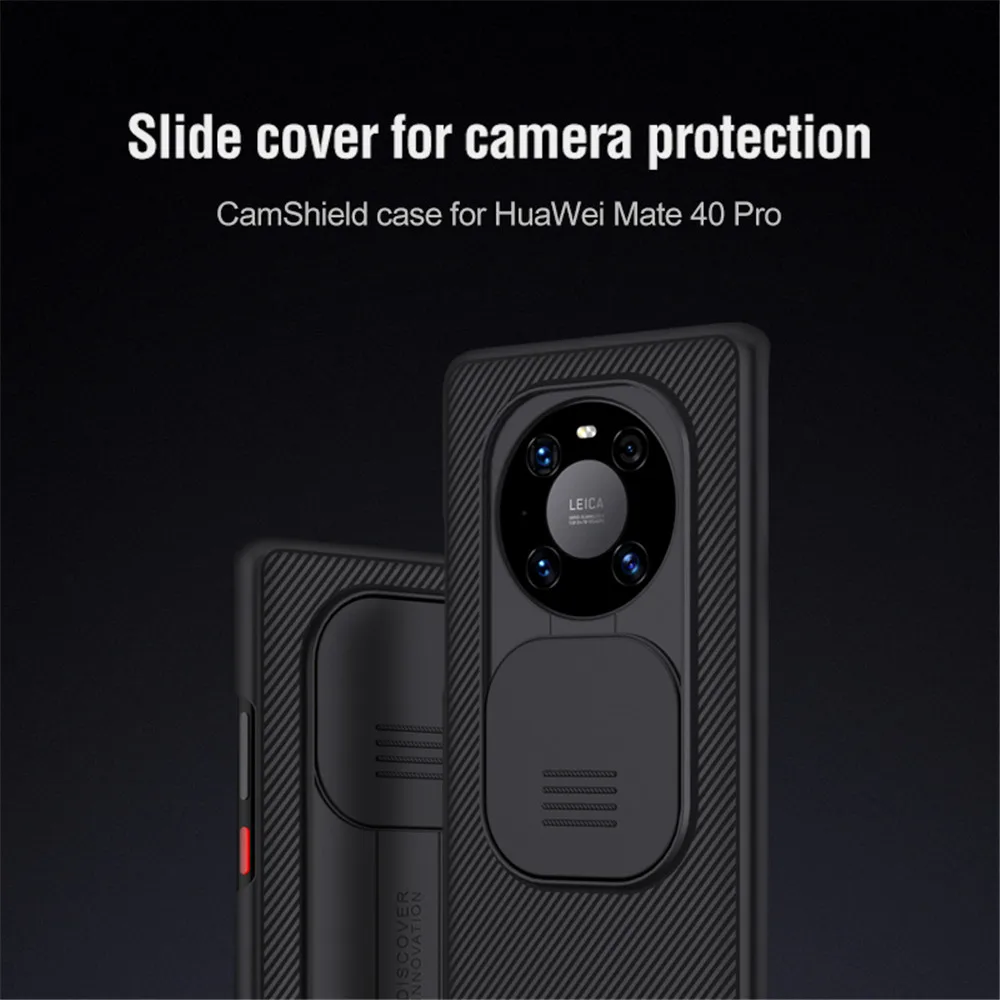For Huawei Mate 40 Pro / Mate 40 E Pro 5G NILLKIN Camera Protection Slide Cover Back Shell CamShield Case Matte Non-slip