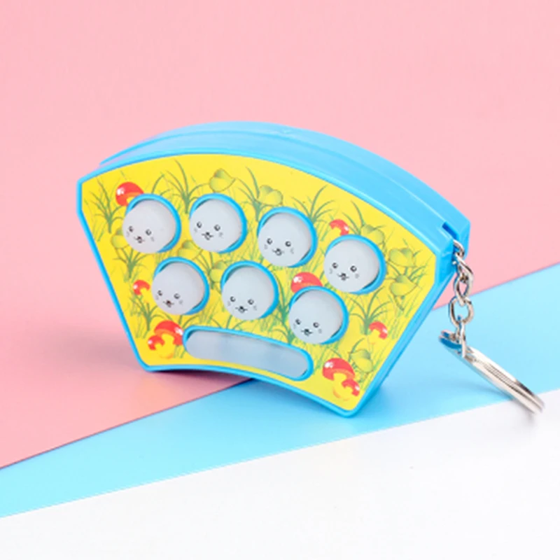 new fun mini gopher childrens palm hands on speed game with light music puzzle kids holiday toy gift free global shipping