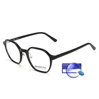 zenottic tr90 alloy optical glasses frame for men square myopia anti blue light eyeglasses gaming computer goggles spectacles