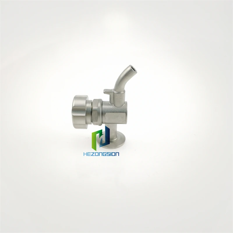 Санитарный клапан для образцов из нержавеющей стали SS316L 1 5 дюйма с тройным