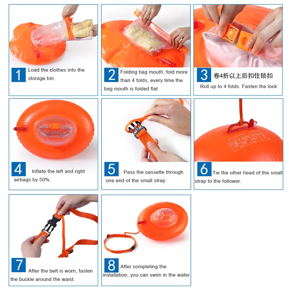 Практичный переносной Плавающий поплавок из ПВХ двойные подушки безопасности