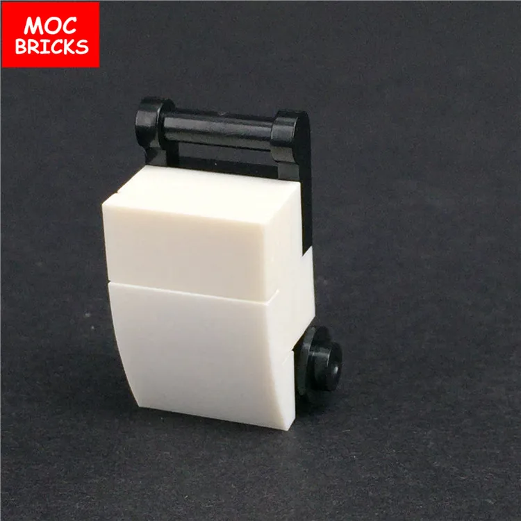 Кубики MOC чехол на колесиках чемодан сумка модель сделай сам экшн-фигурки игрушки