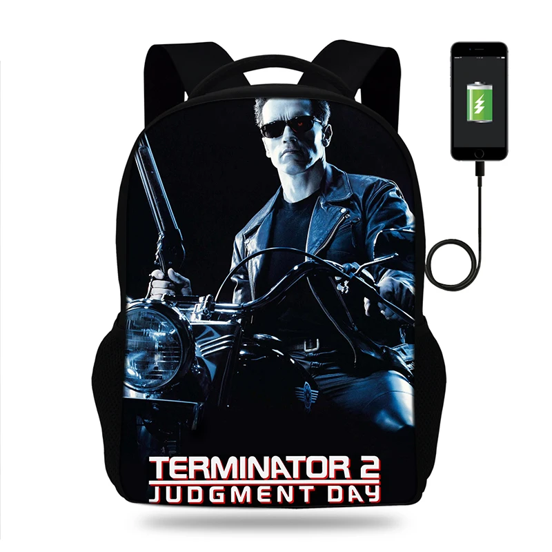 17 дюймовый мужской рюкзак USB зарядное устройство школьный для ноутбука