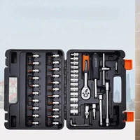 ratchet wrench tools box vehicle repairing hard portable tool box with tools storage valigia attrezzi household items ek50tb
