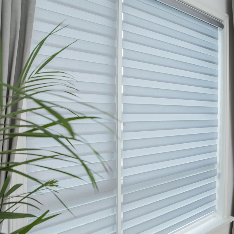 Изысканные полосатые шторы на роликах из прозрачной ткани | Дом и сад