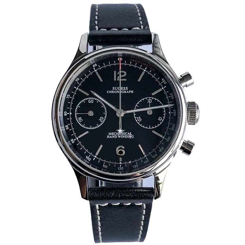 Панда Чайка движение st1901Chronograph Мужские механические наручные часы сапфир 1963