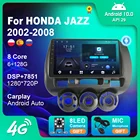 Автомагнитола для HONDA JAZZ 2002-2008, GPS-навигация, мультимедийный стереоплеер, Android 10, аудио, Carplay, Wi-Fi, без DVD, 2 Din