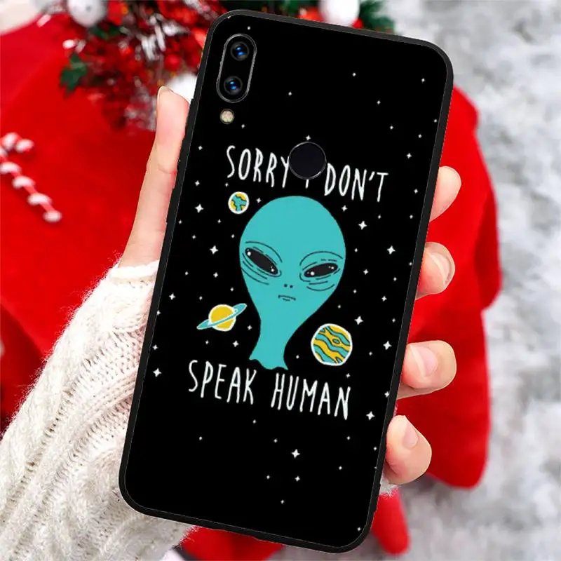 

Aesthetics Cute Cartoon alien space Phone Case For Xiaomi Redmi note 7 8 9 t k30 max3 9 s 10 pro lite