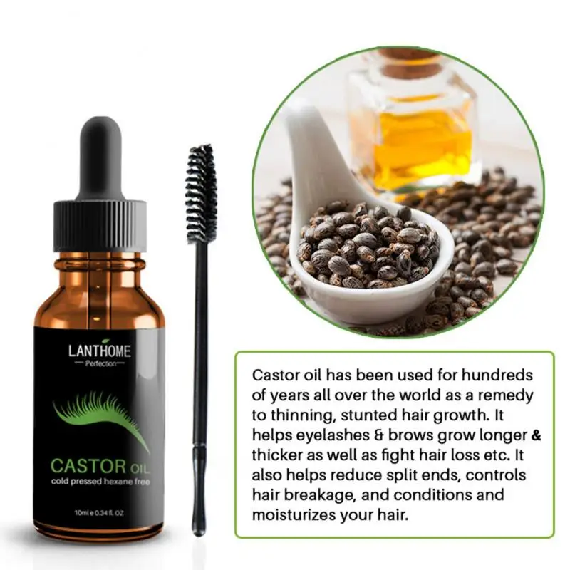 Eyebrow Eyelash Growth Serum Castor Seed Oil Liquid Eye Lash Enhancer Extension Maintenance Nursing Essential TSLM1 | Красота и