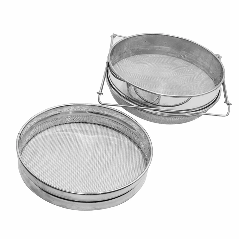 Двухуровневое сито для меда из нержавеющей стали с двойным экраном оборудование