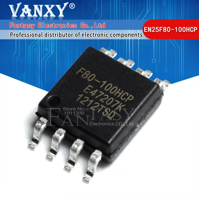 

10 шт. EN25F80-100HCP лапками углублением SOP-8 EN25F80 25F80 SOP8 EN25F80-100H стандартного режима работы