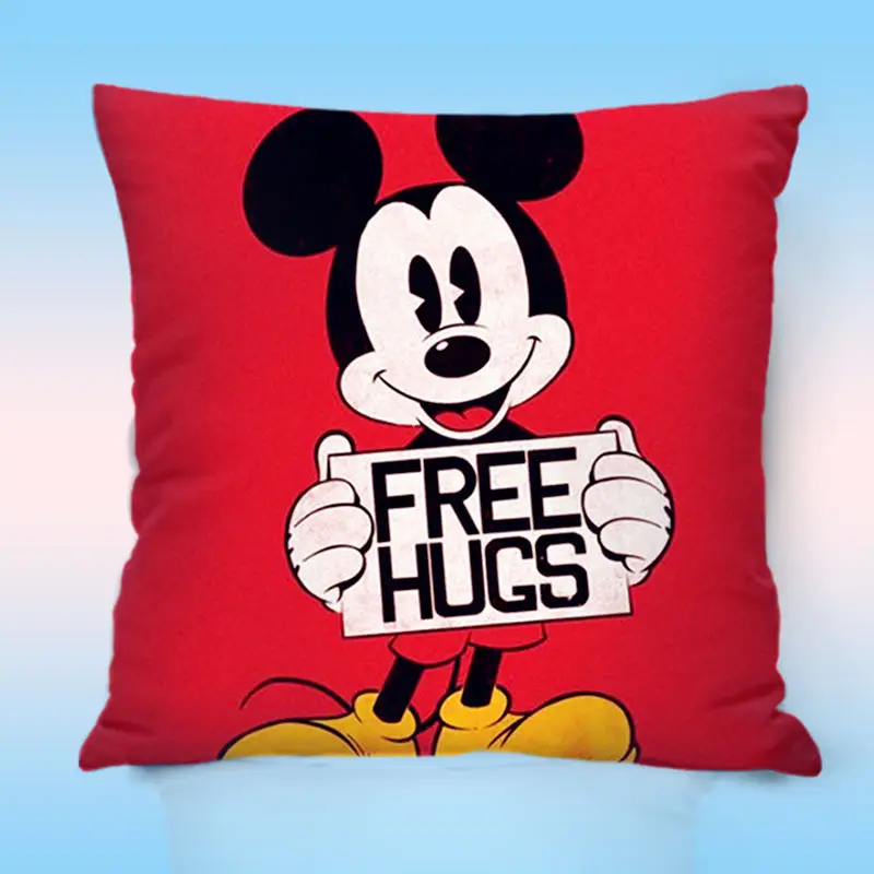 

Disney Donald Duck Daisy Cushion Case Mickey Minnie Mouse Pillow Case 100% Cotton Cartoon Child Boy Girl Cushion Case Disney