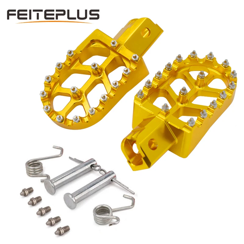 

Motorcycle Wide Foot Pegs CNC Pedals Rests MX Chopper Bobber Style For Pit Bike 110cc 50cc Braaap Atomic Pitpro MX SSR