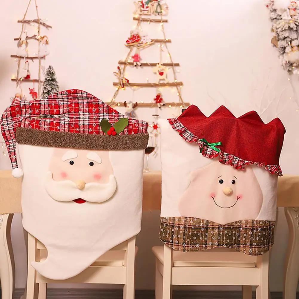 

2020 New Christmas Chair Covers Old Man Women Kitchen Dining Room Decoration