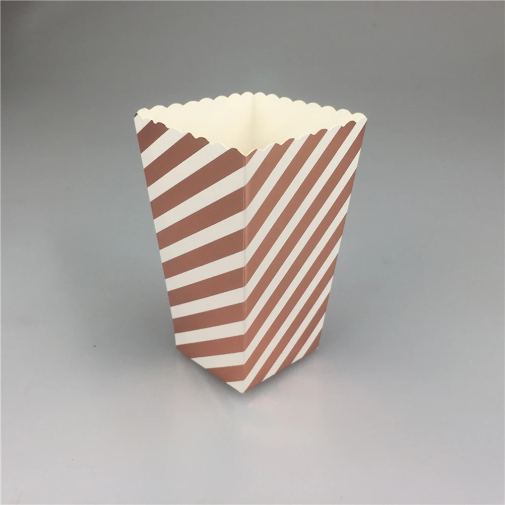 12 шт. бумажные коробки для попкорна чипсы попкорн мешочки принадлежности