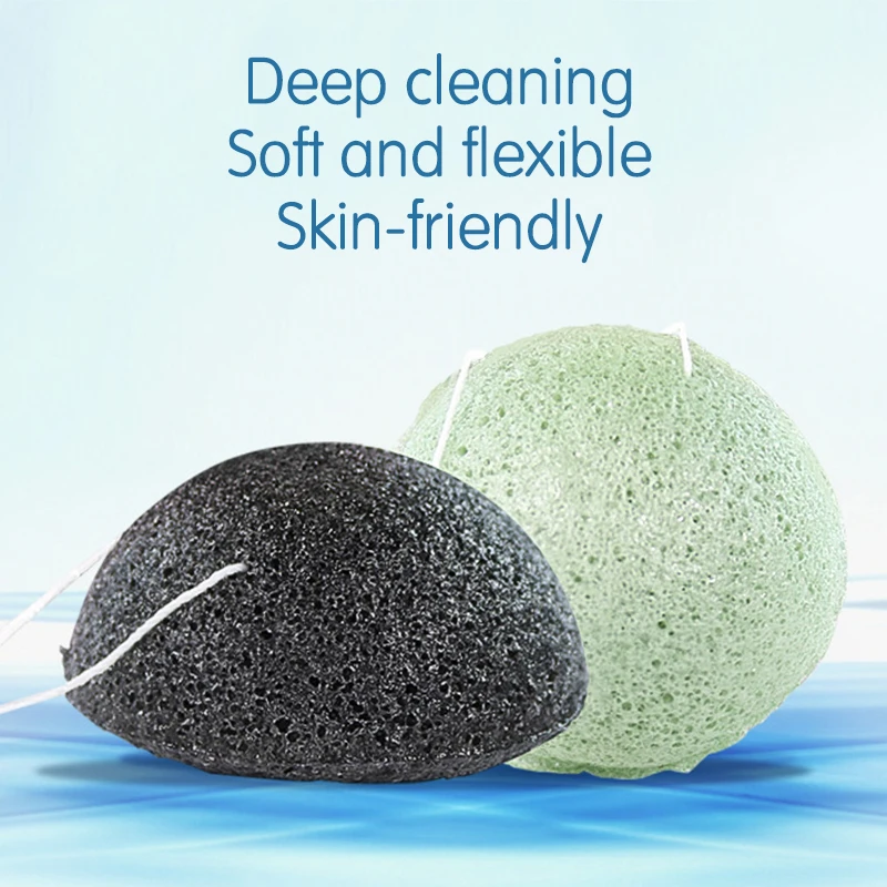 1 шт. губка круглой формы Konjac косметическая для очистки лица Губка натуральный