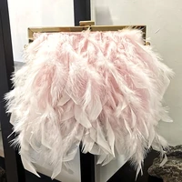 2022 new women evening clutch bags pearl shoulder bags feather cross body bags party dinner bags drop shipping