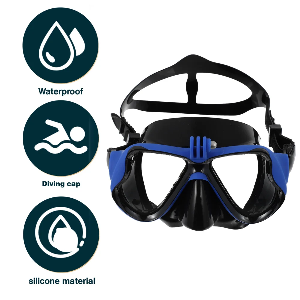 

1Pc Silicone Waterproof Diving Mask Portable Sport Camera Diving Goggles