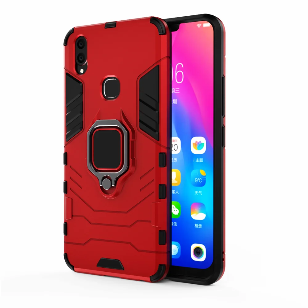 

For Vivo V9 Case Magnetic Car Shockproof Ring Armor Phone Back Cover For Vivo V9 Cover vivov9 v 9 Cases For Vivo Y85 vivoy85 Z3X