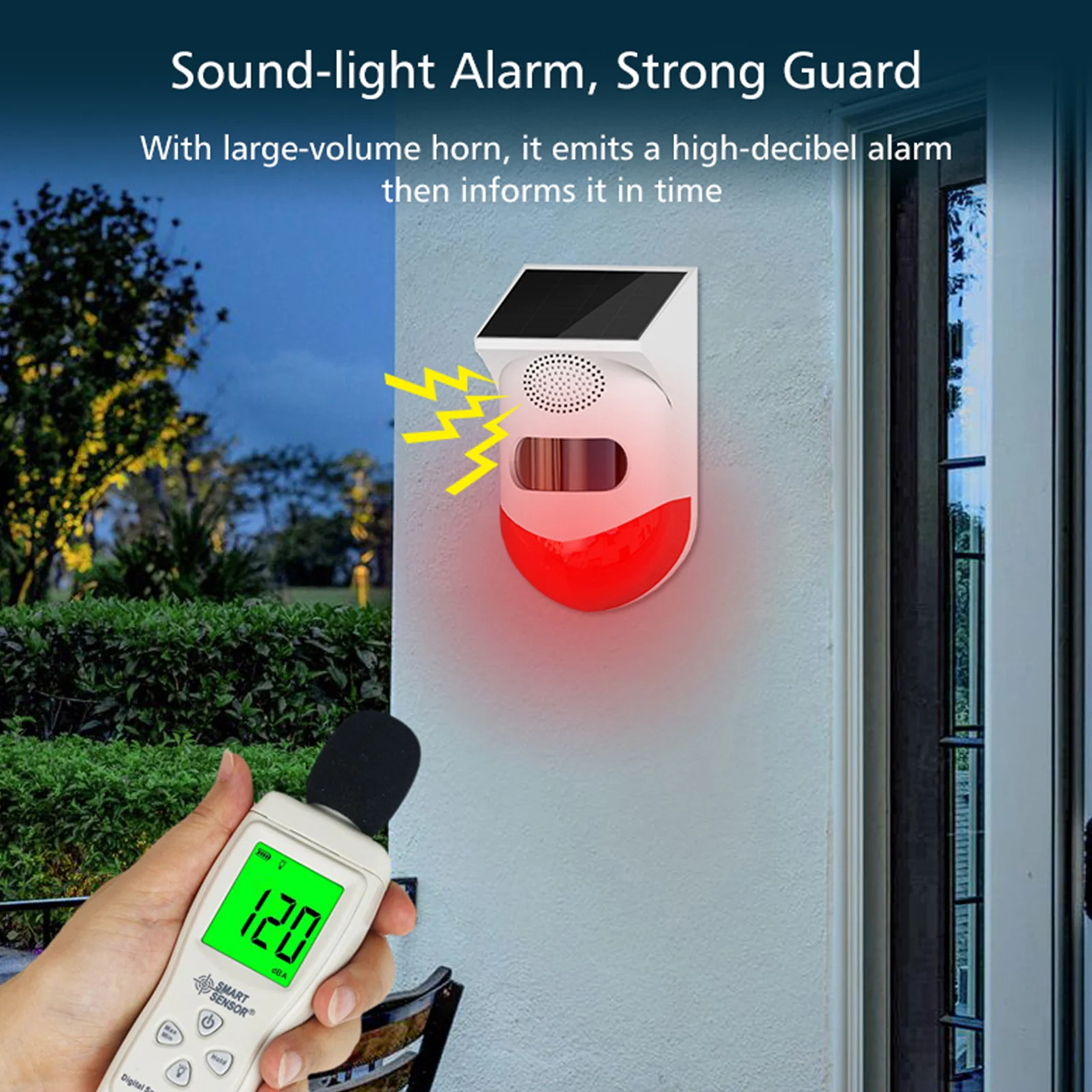 Беспроводной инфракрасный датчик движения с Wi-Fi на солнечной батарее дБ |