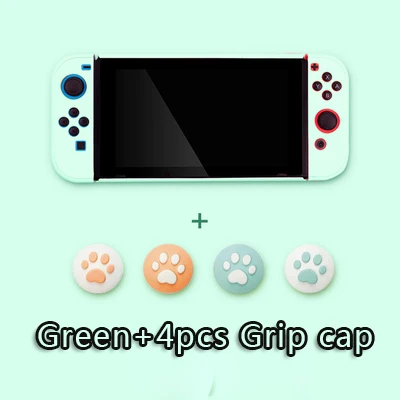 Защитный чехол, чехол для nintendo NS Switch Joy Con, чехол, корпус, корпус для nintendo Switch, консоль, задняя крышка, чехол - Цвет: Green