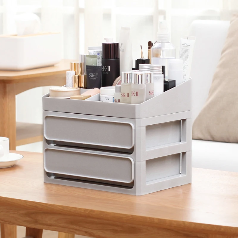 Многоуровневый ящик для хранения косметики большая емкость контейнер различных