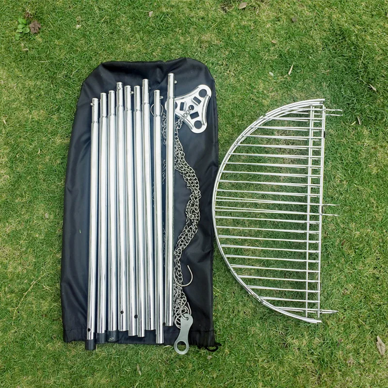 

Camping Tripod, Large, Suitable for 10 People, Self-driving, Outdoor Barbecue, Barbecue Supplies