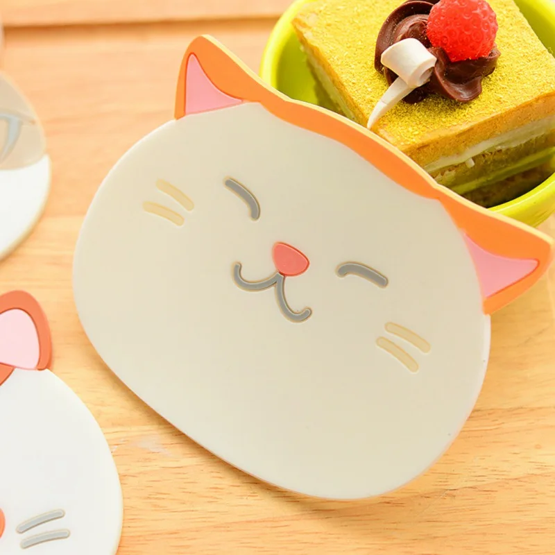 Кофейный мультяшный искусственный коврик подушка кружка посуда силиконовая