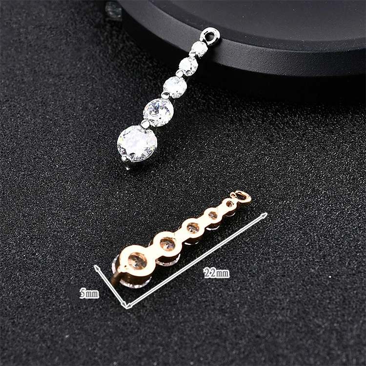 Корейские серьги сделай сам украшены длинными бриллиантовыми звездами