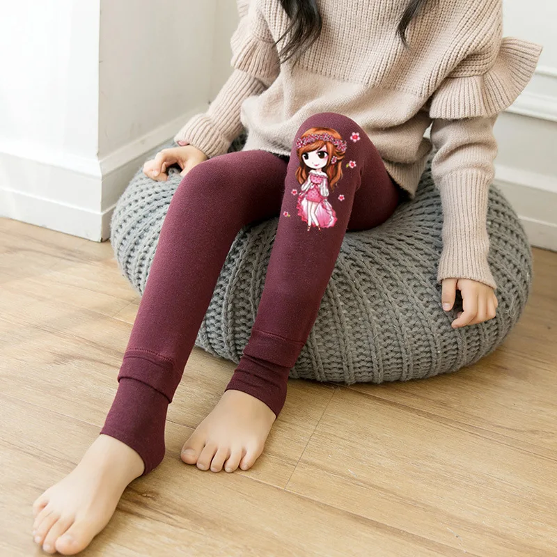 2019 г. осенне зимние леггинсы для девочек Одежда детей хлопковые бархатные штаны с
