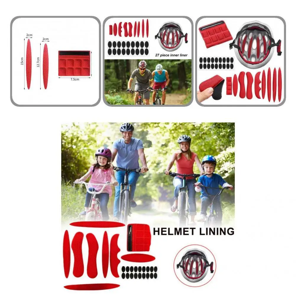 

27Pcs/Set Fashion Anti-collision Helmet Padding Helmet Padding Integrated Durable