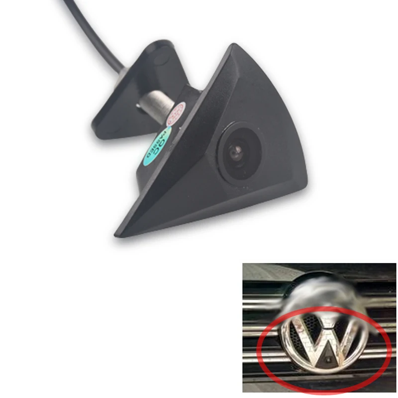 Автомобильная ПЗС-камера переднего вида HD для VW Passat B5 B6 B7 Tiguan Golf MK5 MK6 Touran Polo Sedan Beetle