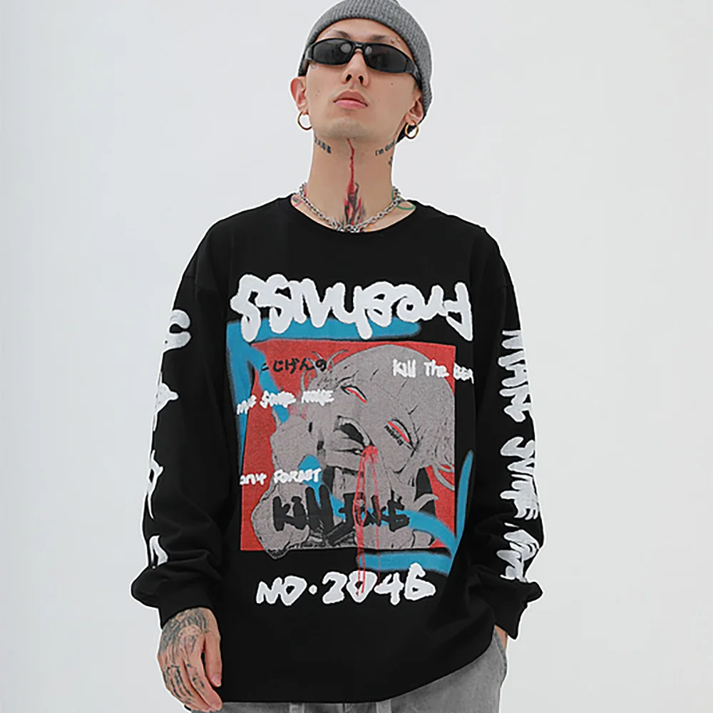 Толстовка мужская с круглым вырезом 2020 хлопок | Мужская одежда