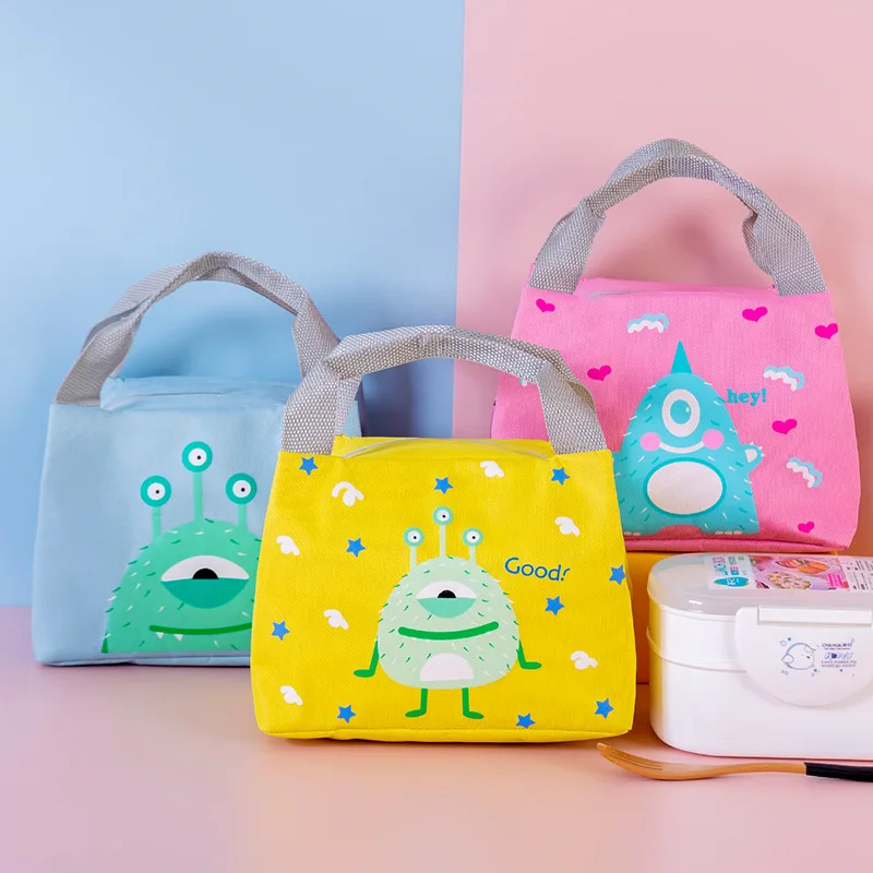 Новое поступление детская мультяшная сумка для ланча учеников милые сумки рук