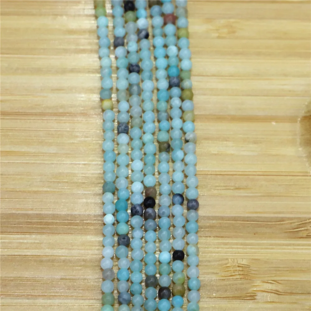 

Wholesale 710pcs Natural Amazonite Stone Beads Round Loose Spacer Beads for Jewelry Making DIY Bracelet Necklace Accessories 3mm