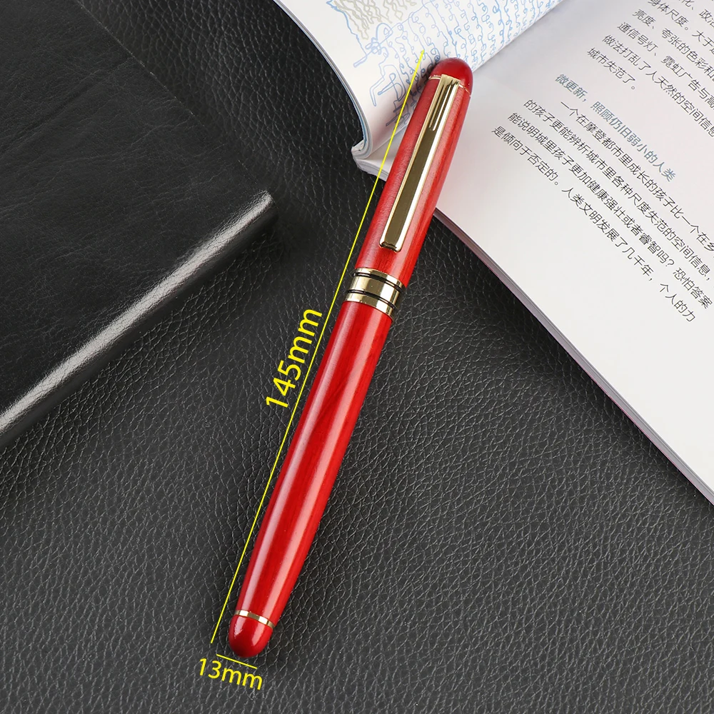 1 шт. Деревянные гладкие перьевые ручки металлическая ручка с зажимом для