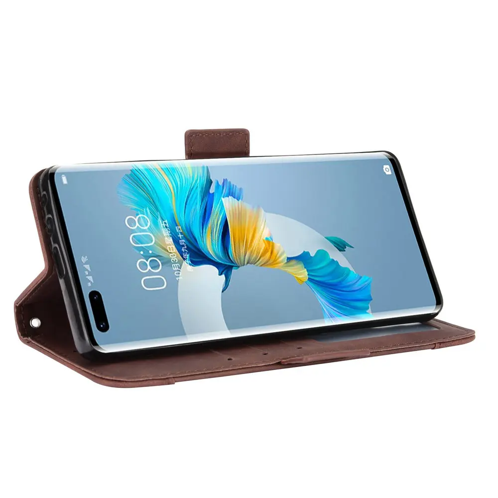 

Mate40 Lite Mate 40 Pro Plus Flip Case Removable Card Slot Leather Holder for Huawei Mate 40 Case Wallet Cover Funda Mate 40Pro+